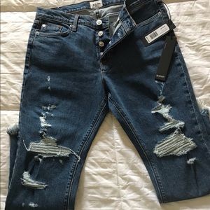 Hudson luxe crop Riley jeans